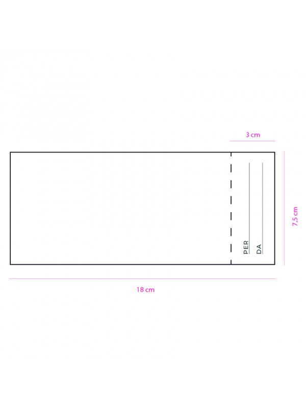 Bigliettino rettangolare